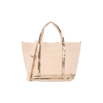 Vanessa Bruno Linen Tote Bag, Shopping Bag, Portable Crossbody Bag, Shoulder Bag Women's Pink