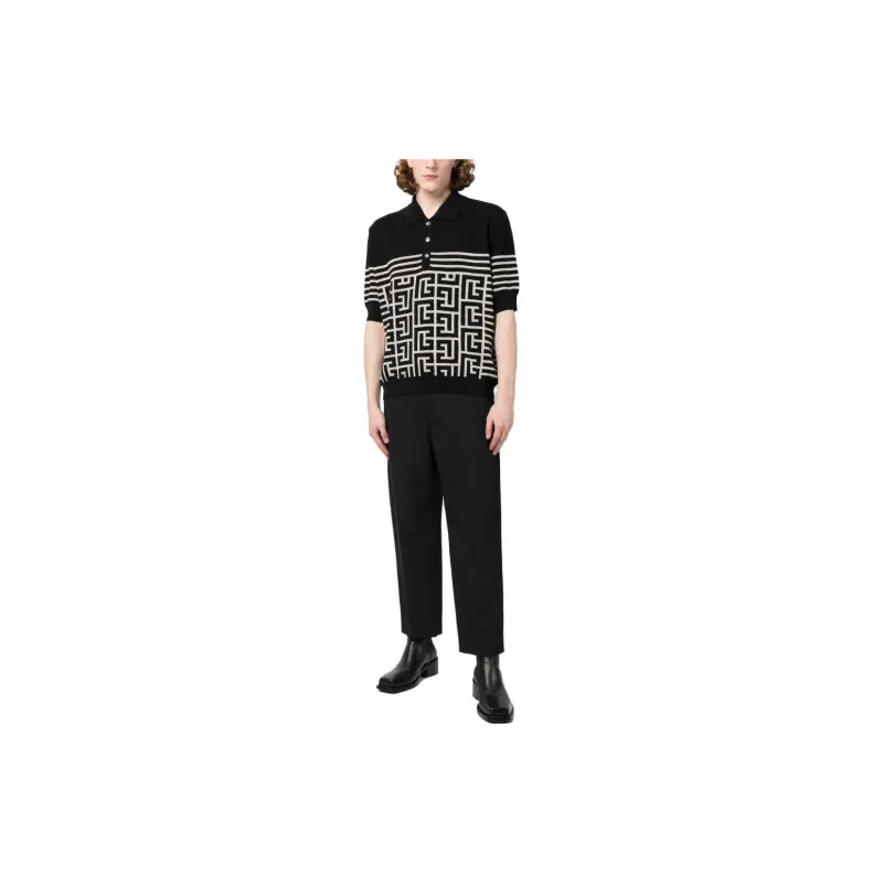 BALMAIN Sweaters Men Multicolor Black & White-1