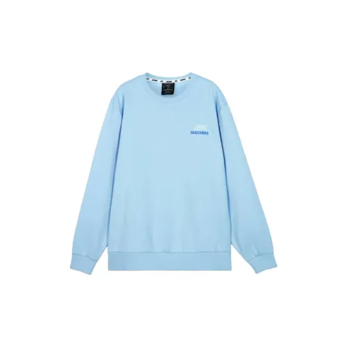 Skechers Colorful Sweatshirt Unisex Air Blue