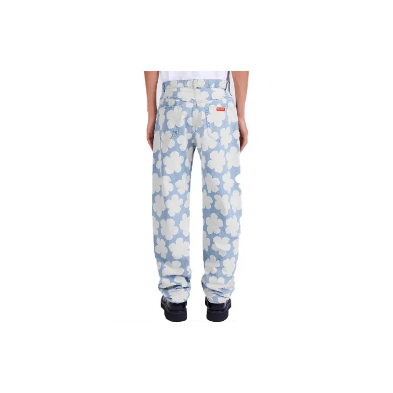 KENZO Printed Loose Fit Jeans-5