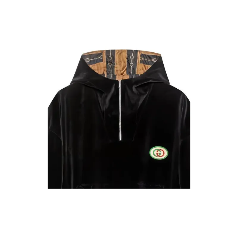 GUCCI Hooded Chenille Jacket With Patch-3