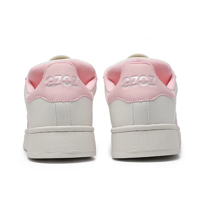 GZOZ Slip-Resistant Cushioning Abrasion-Resistant Low-Top Skateboard Shoes Women's Cream Pink-4