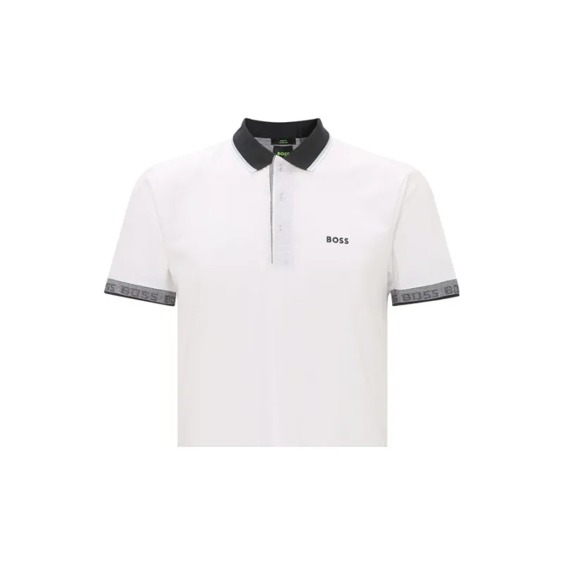 HUGO BOSS Polo Shirts Men White-4