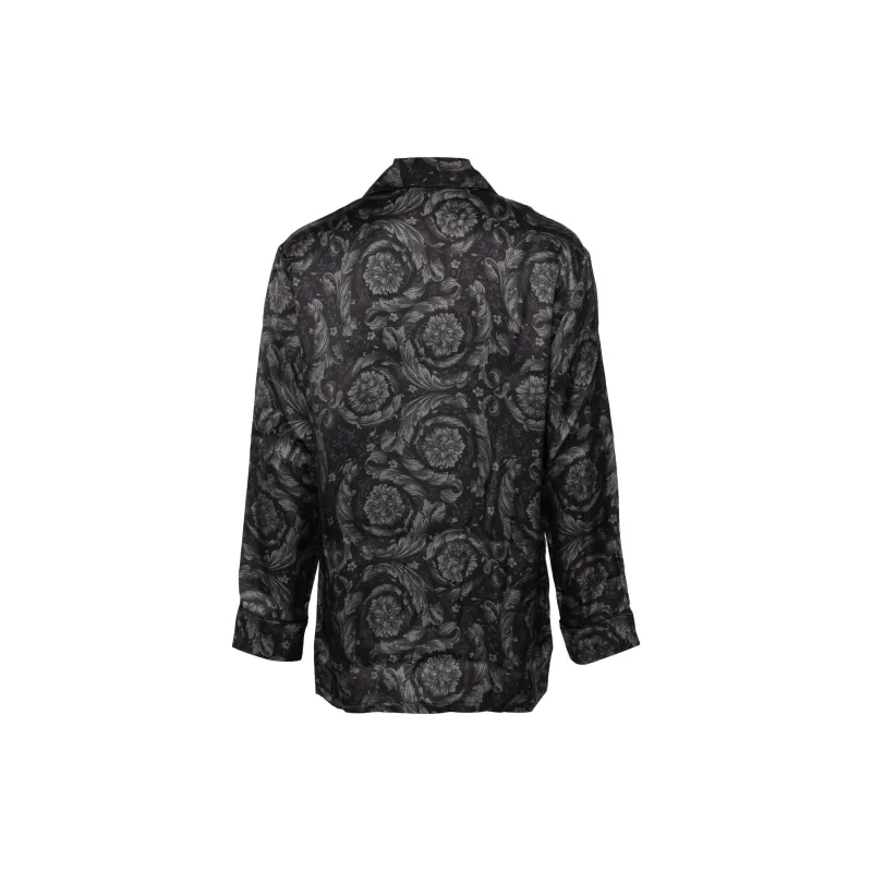 VERSACE Barocco Printed Button Up Pyjama Shirt-1