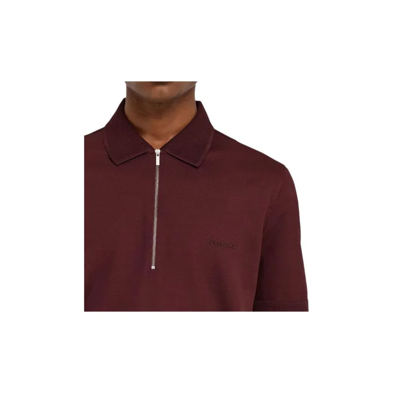 Ferragamo Zip Collar Polo-4