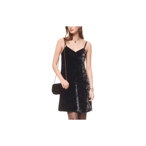 CHANEL Slip Dresses Women's Black