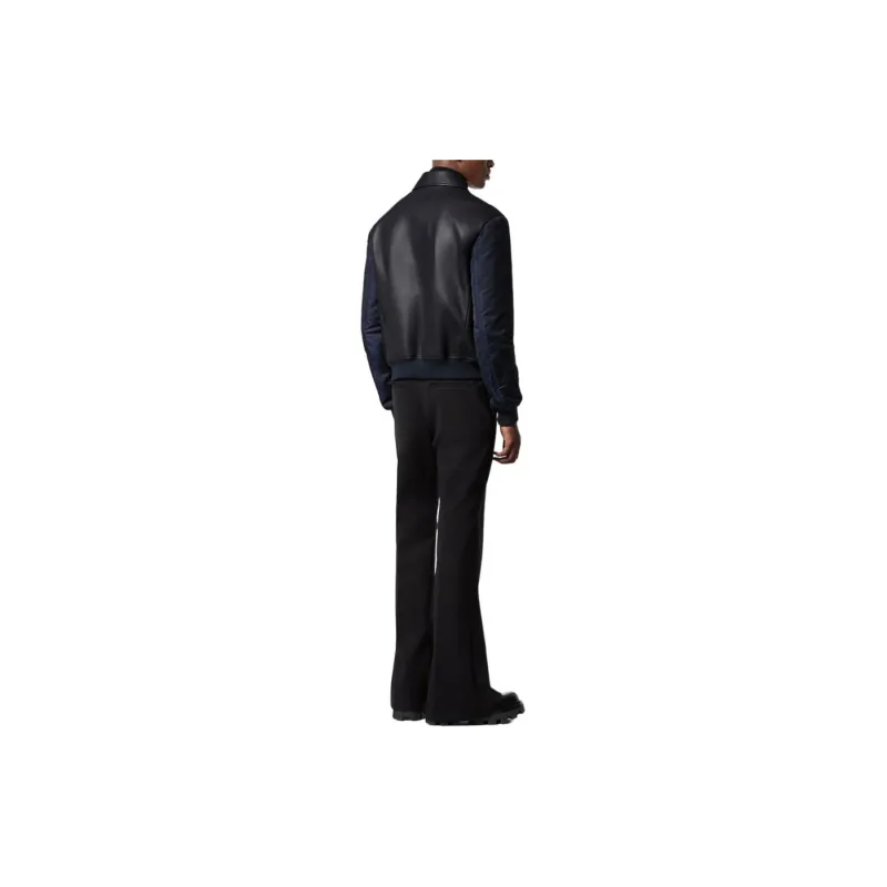 LOUIS VUITTON Leather Mix Blouson-2