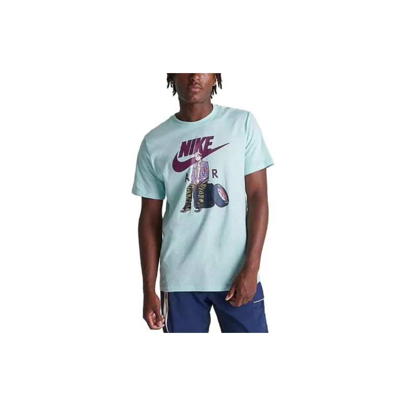 Nike T Shirts Men Blue-4