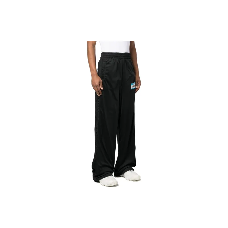 Vetements Logo print Wide leg Trousers-3