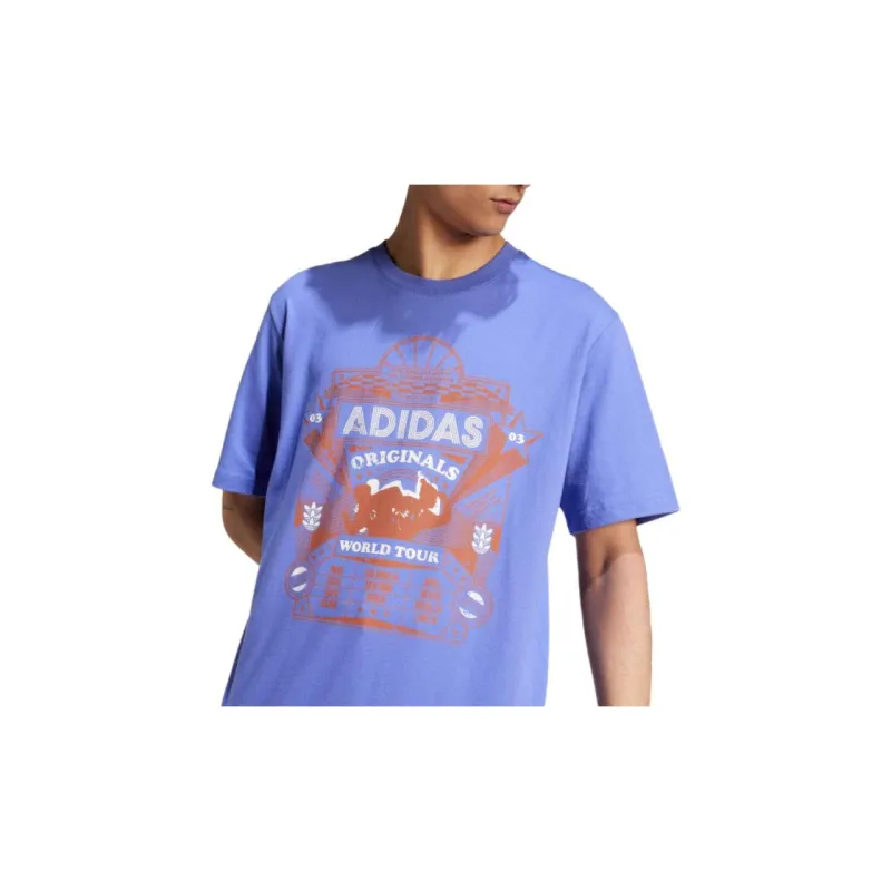 Adidas Originals T-Shirt Men's Half Cobalt Blue-4