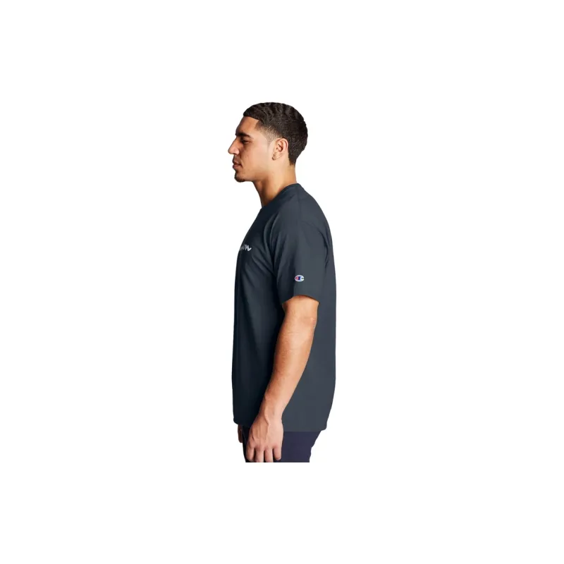 Champion T Shirt US Version Unisex Navy Blue-3