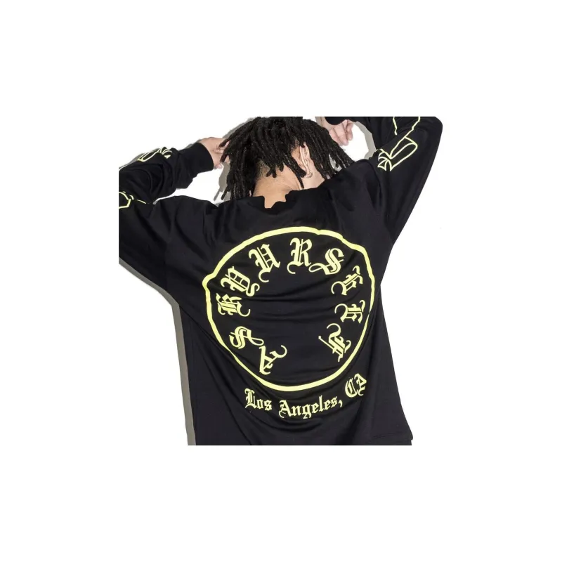 Askyurself Heavyweight Long Sleeved T Shirt Unisex Black-2