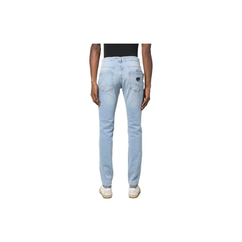 PHILIPP PLEIN Super Straight cut Stonewashed Jeans-2