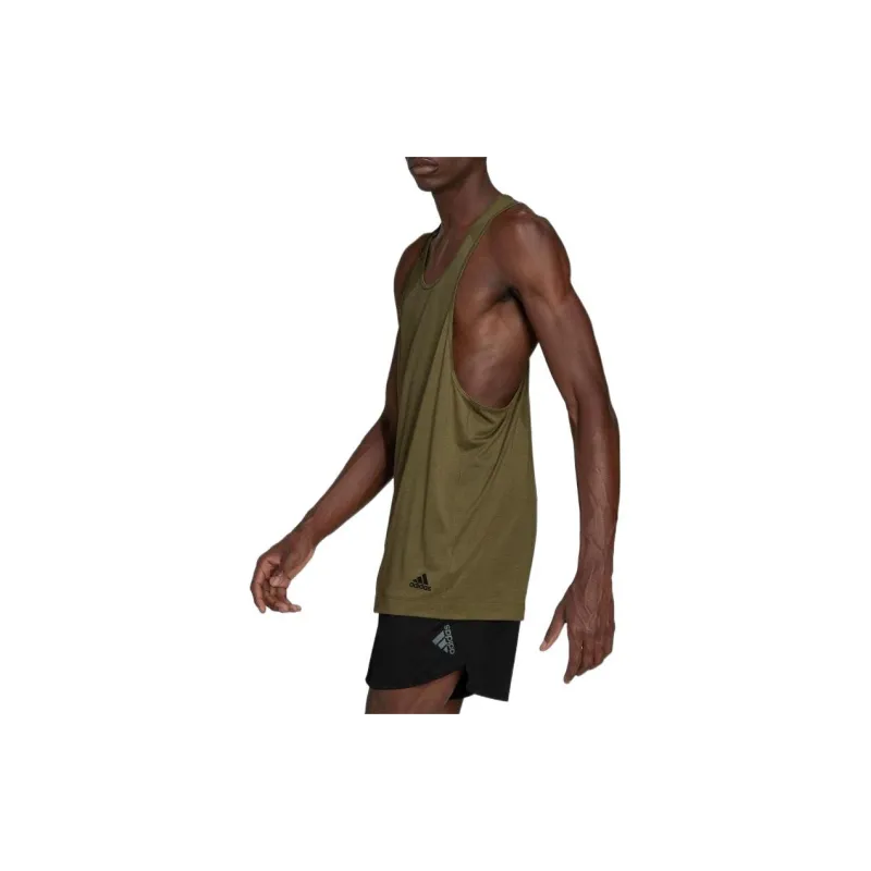Adidas Tank Tops Men Olive Green-3