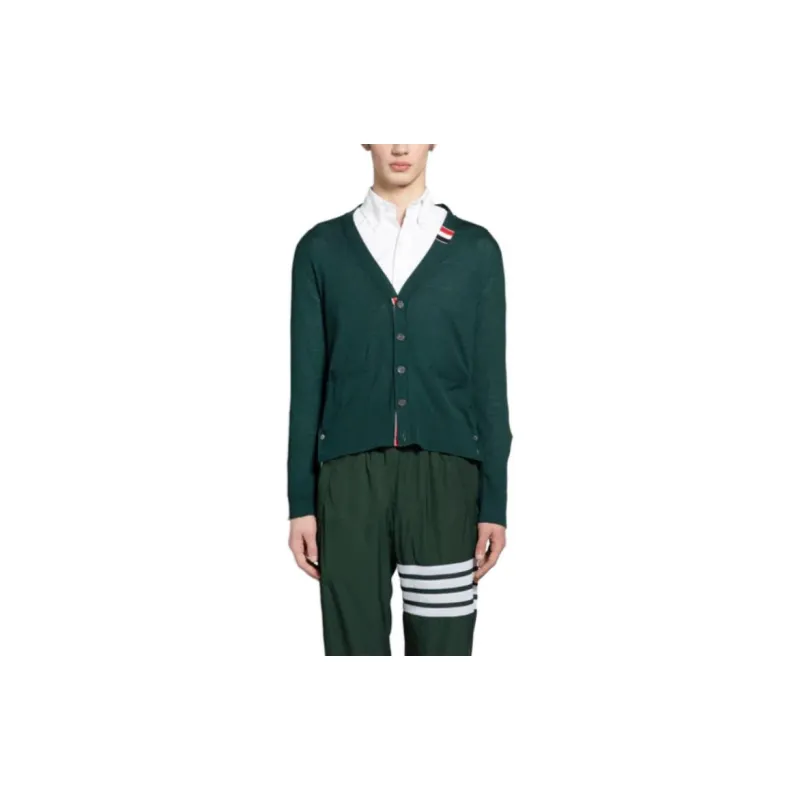 THOM BROWNE Button Up Knitted Cardigan-2