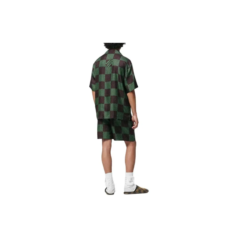 LOUIS VUITTON Damier Silk Shorts-2