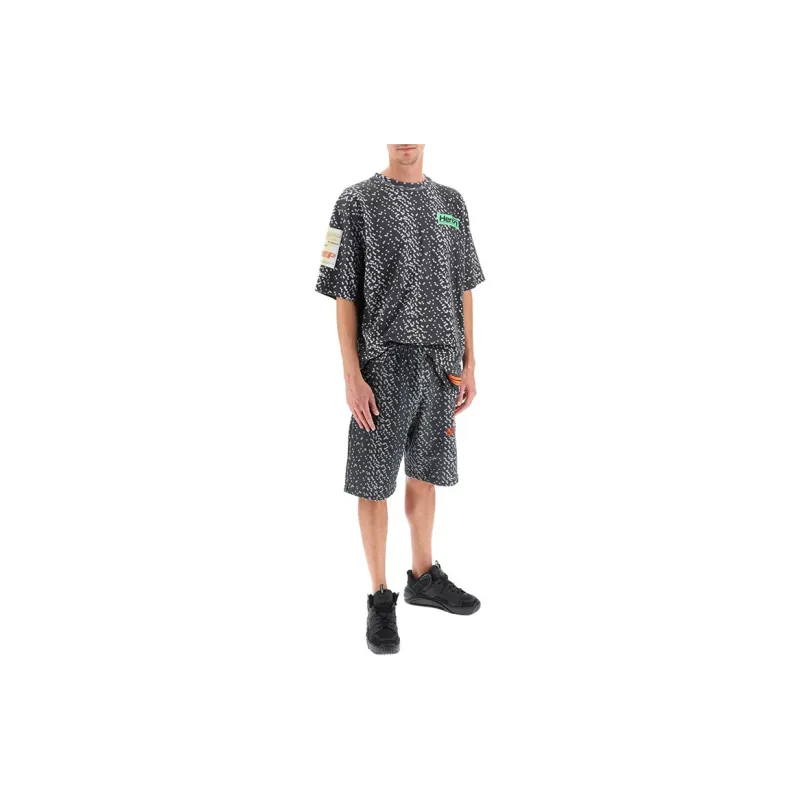 HERON PRESTON Logo Patch Shorts-1