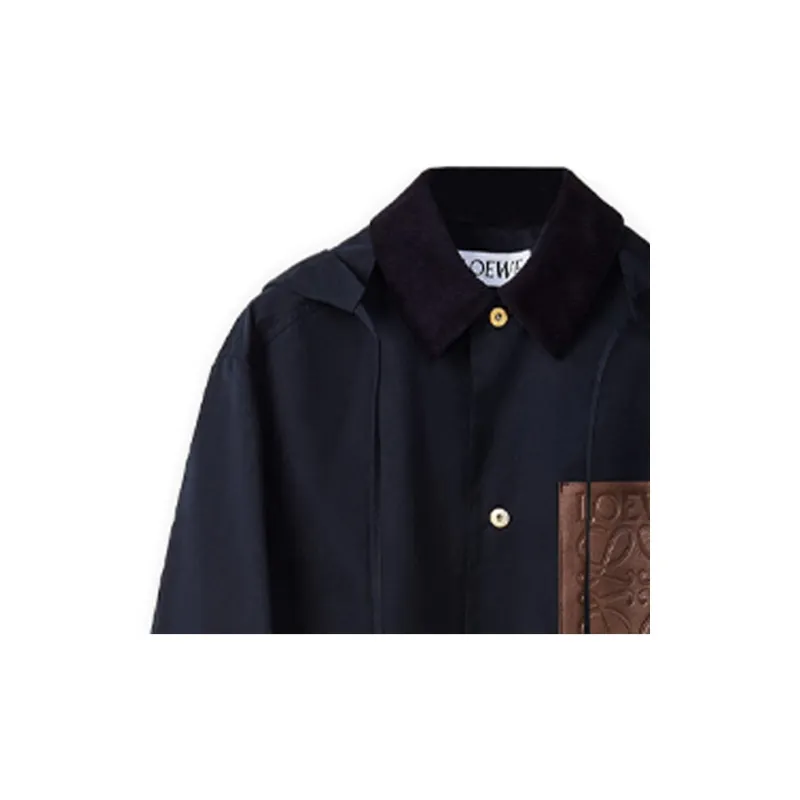 LOEWE FW21 Coats Men's Marine Blue-4