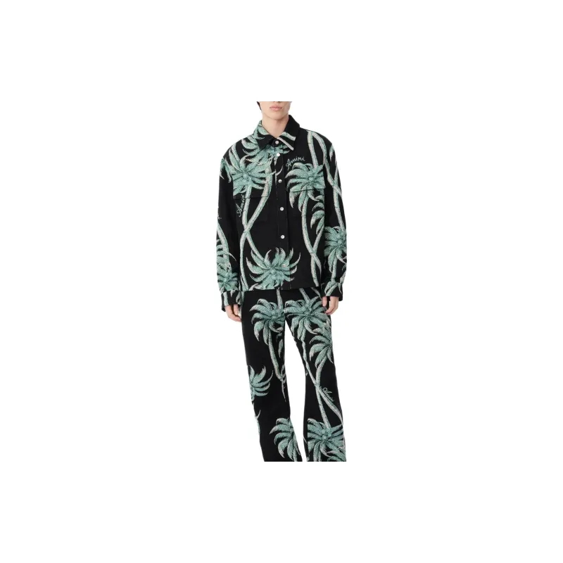 AMIRI Palm Tapestry Overshirt-1