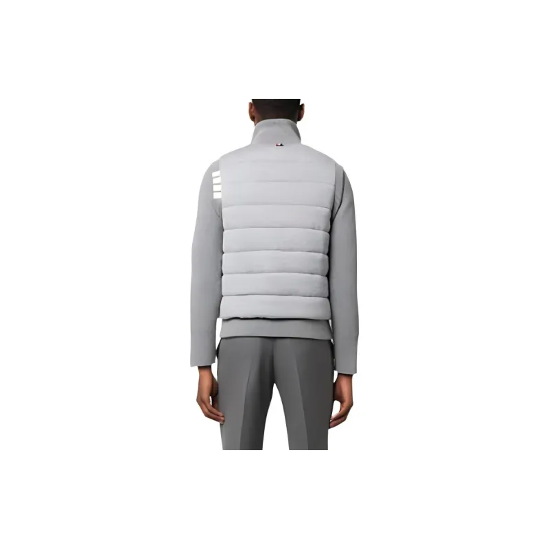 THOM BROWNE Padded Press stud Fastening Jacket-4