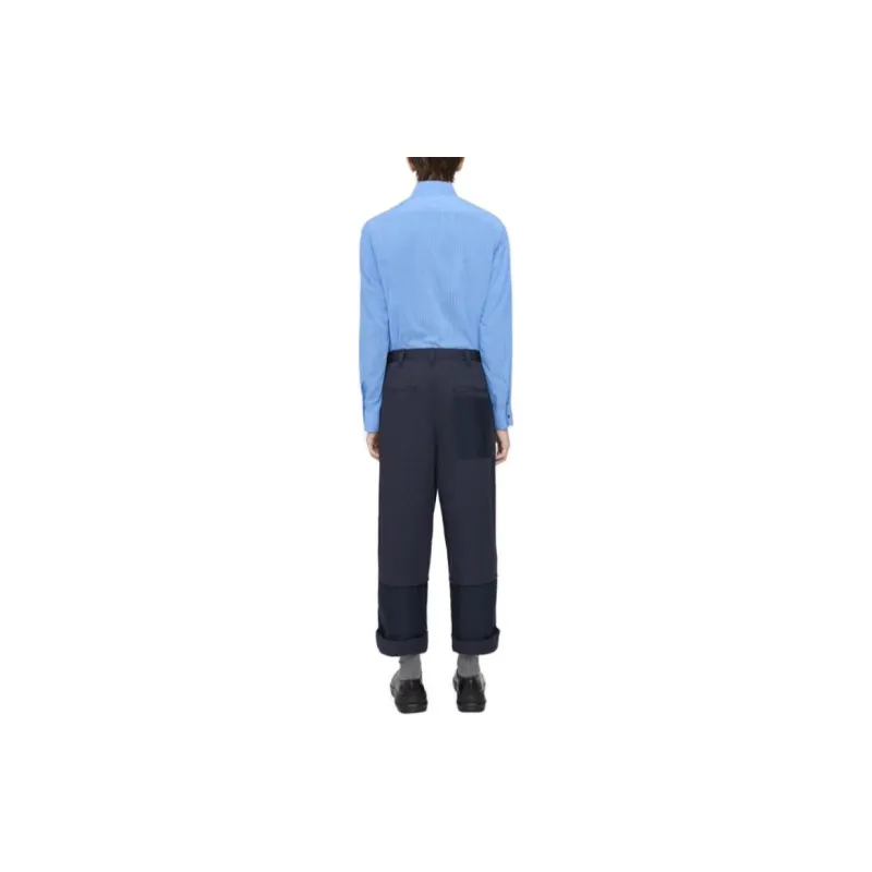 THEORY Designer Co authored Collection Casual Pants Men Mist Feel Cyan-1