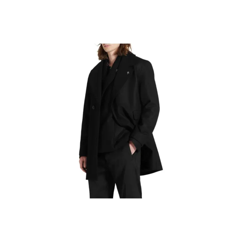 REPRESENT Double Breasted Overcoat Coats Men's Black-1
