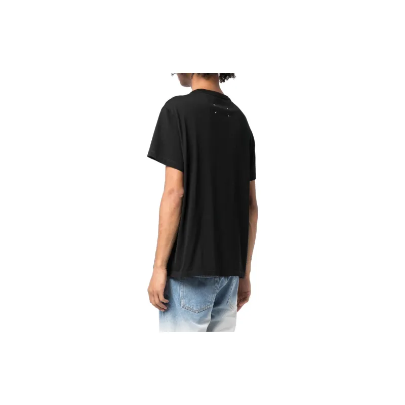 Maison Margiela Logo Embroidered Crewneck T Shirt-2