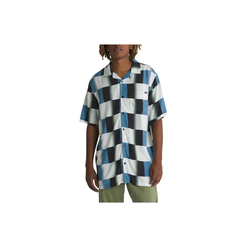 Vans Emory Buttondown Shirt Shirt Men's Blue-2