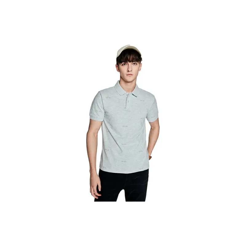 Lee Polo Shirts Men Heather Gray-2
