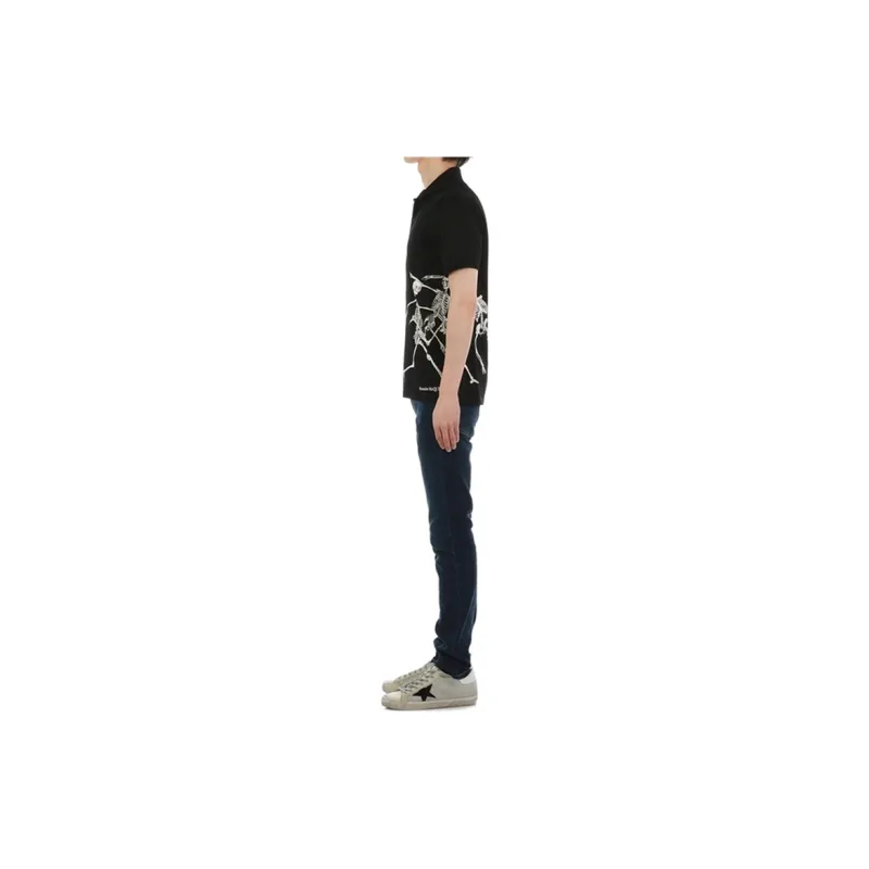 Alexander McQueen Polo Shirts Men Black-6