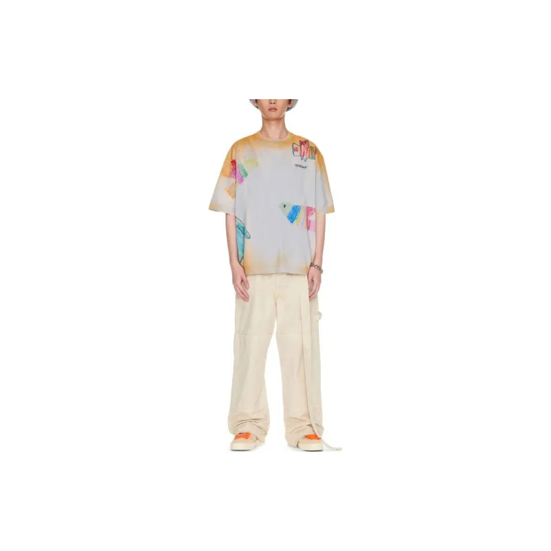 OFF-WHITE T-Shirts Men Orange-1