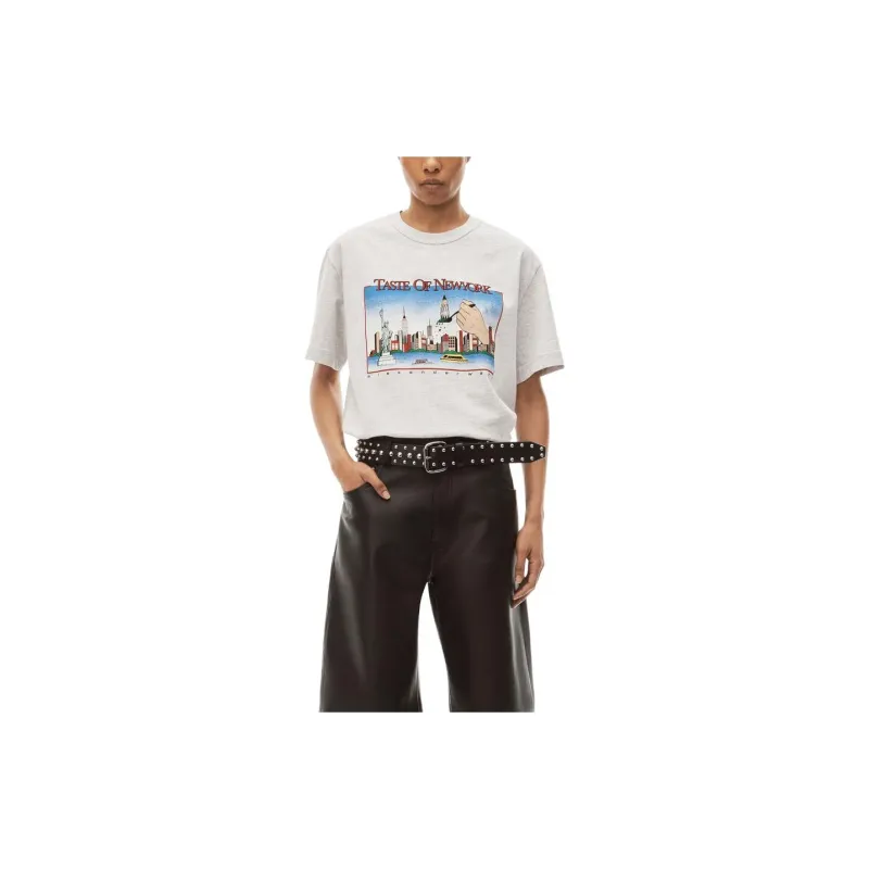 Alexander Wang Classic Short Sleeve Skyline Graphic Tee-1