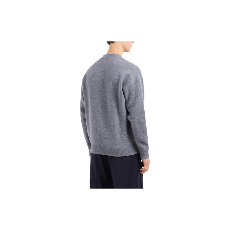 EMPORIO ARMANI V Neck Button Up Cardigan-2