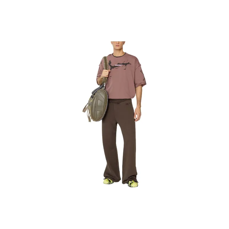 DIESEL T-Shirts Men Purple-1
