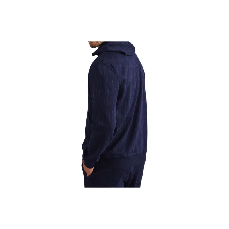 Brunello Cucinelli Striped Zip Up Drawstring Hoodie-3