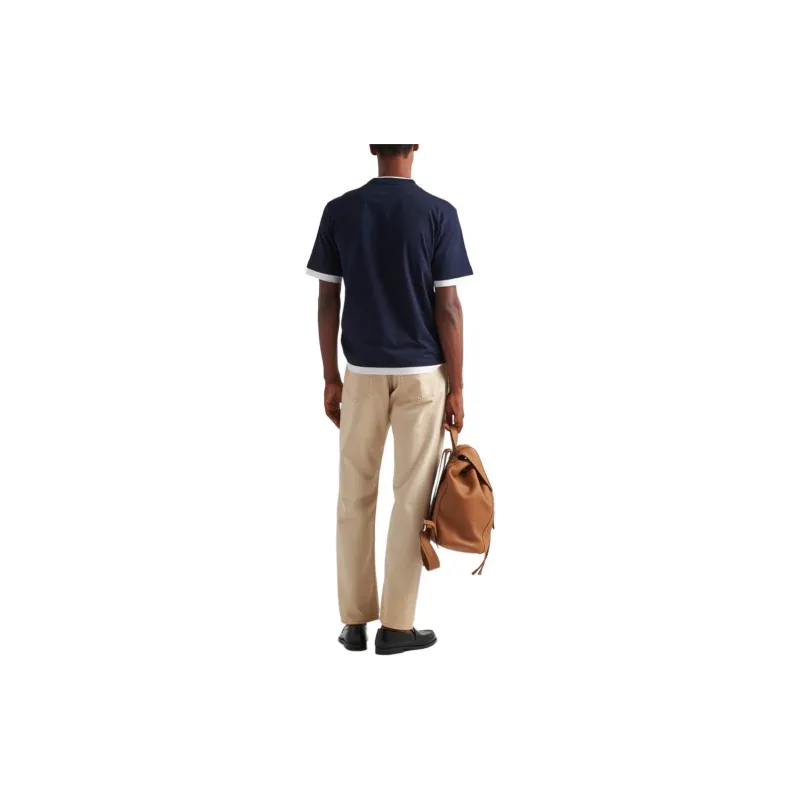 PRADA T Shirt Men's Marine Blue-3