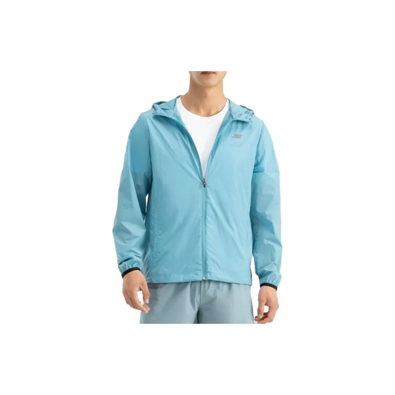 Skechers Breathable Quick Dry Cooling Sun Protection Clothing Men's Off Adriatic Blue-2