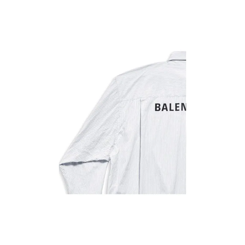 Balenciaga Shirt Loose Fit Style Men's Gray-5