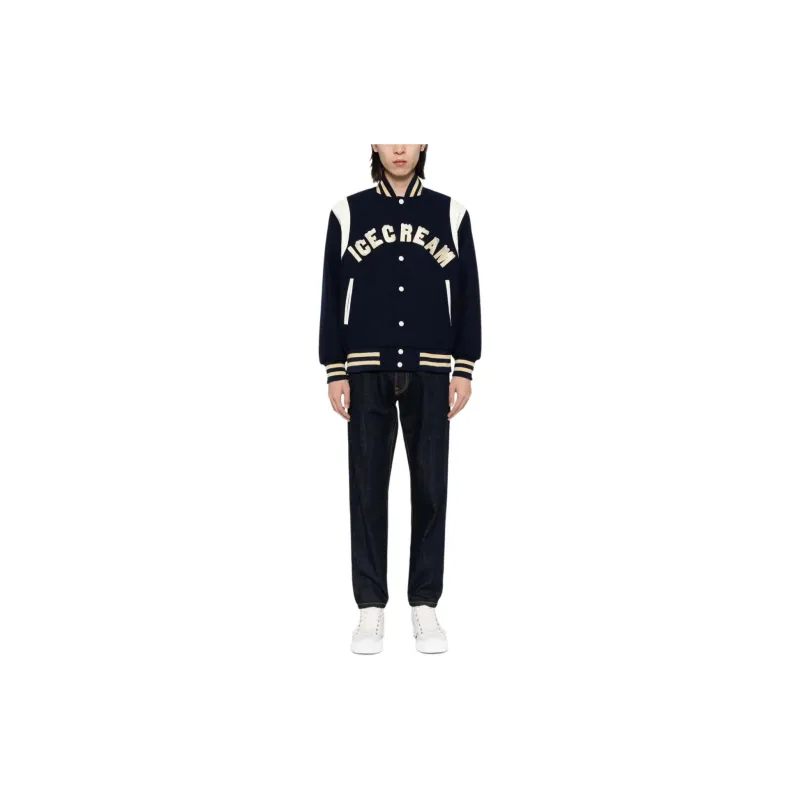 Ice Cream Drippy Varsity Jacket-1