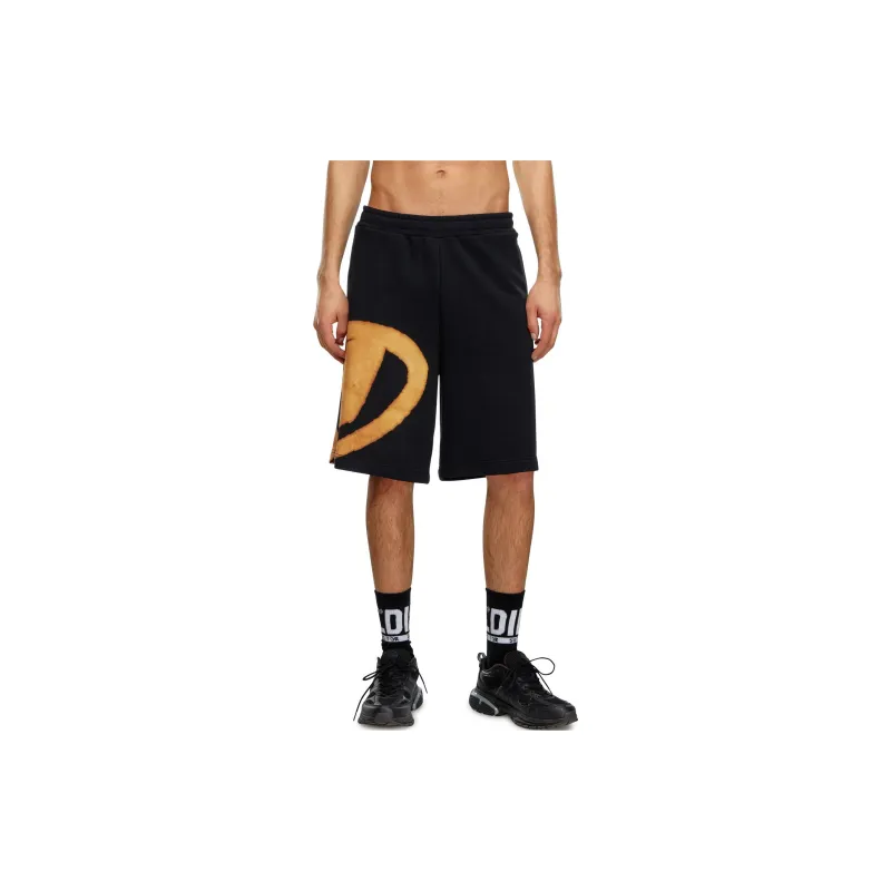 DIESEL Crow Bleach Elastic Waist Shorts-3