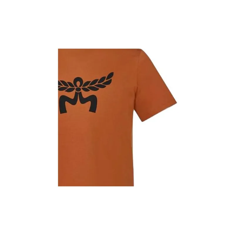 MCM Laurel Logo Printed Crewneck T Shirt-8