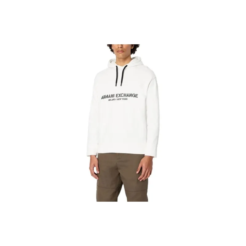 ARMANI EXCHANGE Logo print Cotton Hoodie-4
