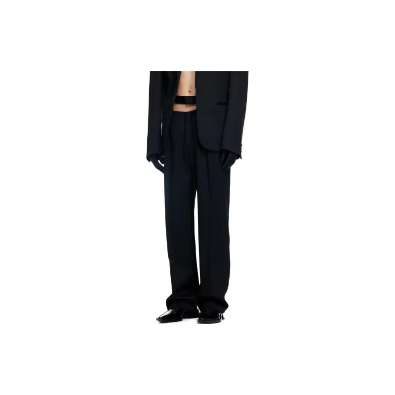 Mugler H&M Wool Cut Out Loose Fit Pants Mens-3