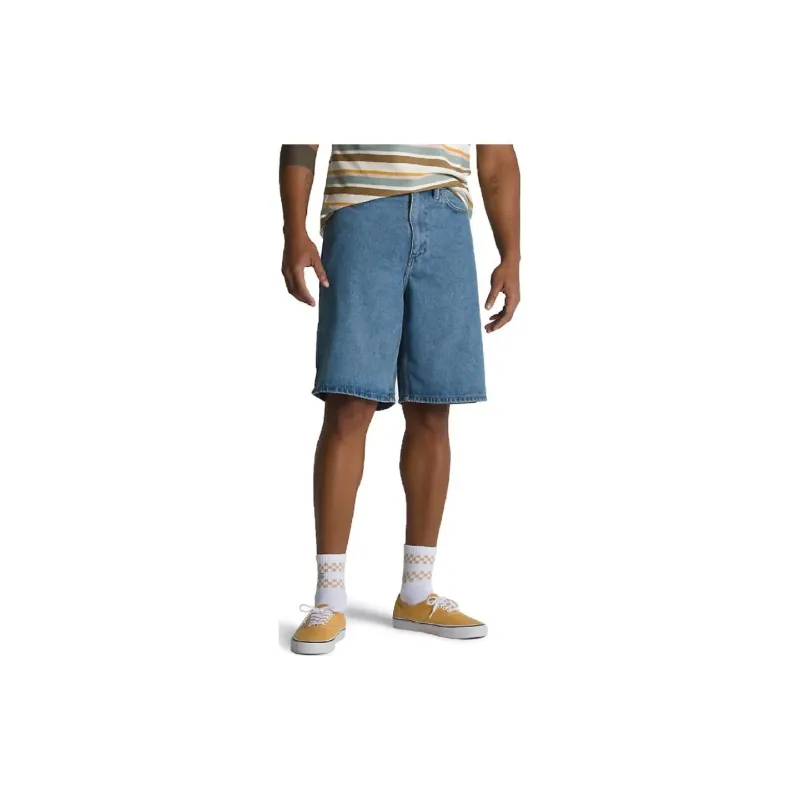 Vans COVINA Denim Shorts Men's Blue-3