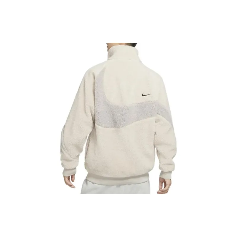 Nike Velvet Jackets Men Milk White-4