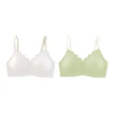 Set of 2 (Milk White+Aqua Green)