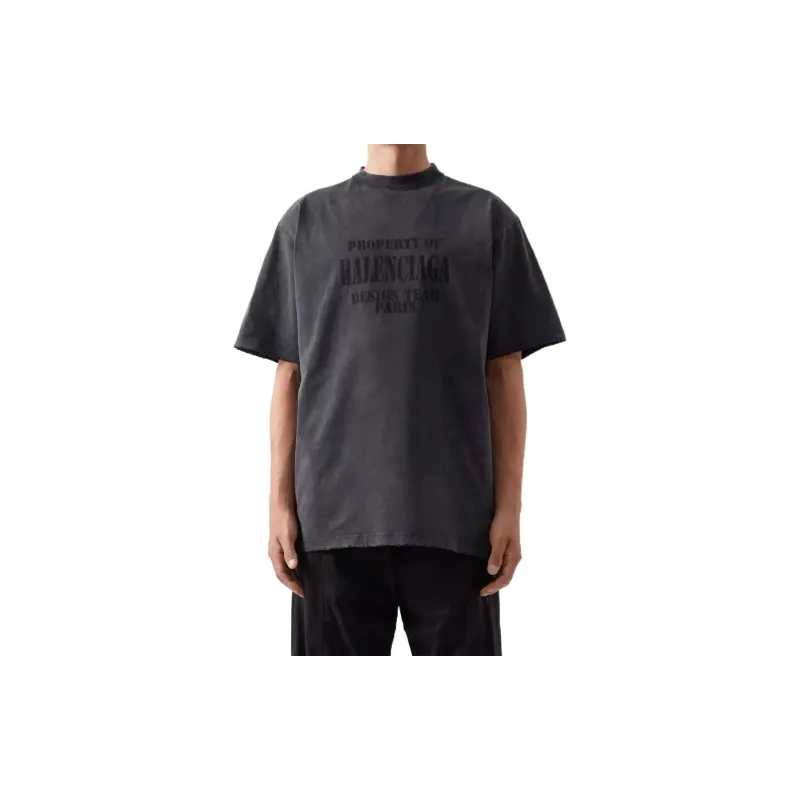 Balenciaga Property Large Fit Vintage T shirt-4