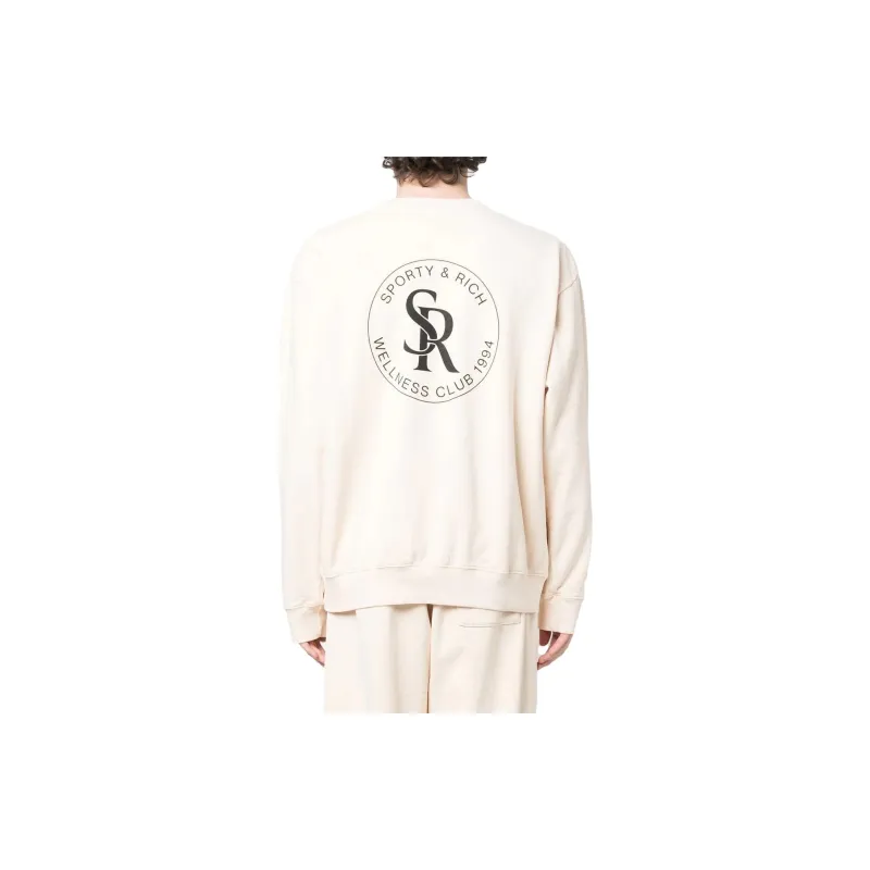 SPORTY & RICH Sweatshirts Unisex Ecru-2