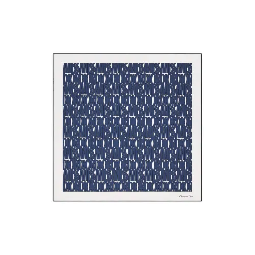 DIOR Silk Scarves Women's Marine Blue