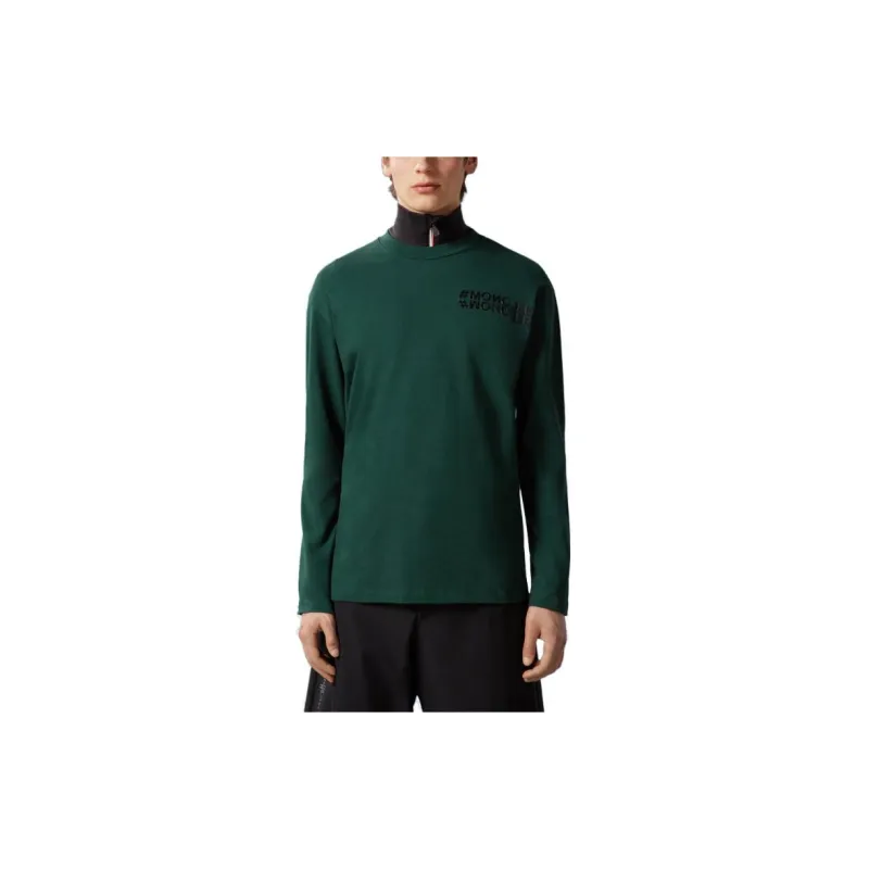 Moncler T Shirts Men Green-2